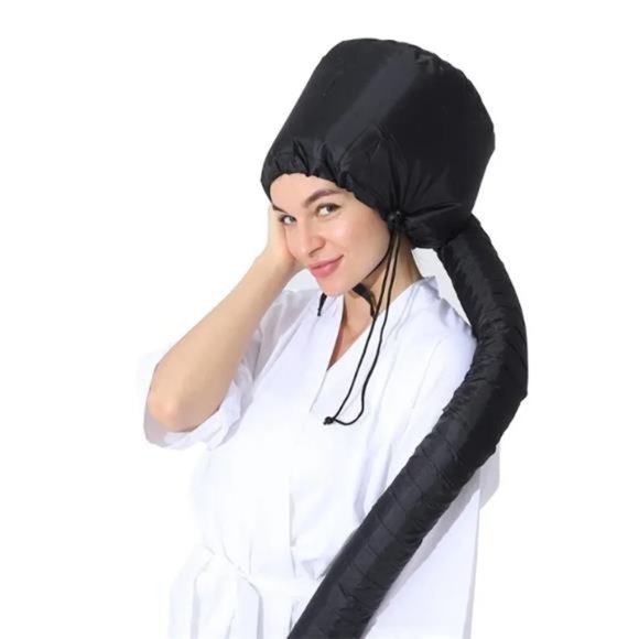 Hair Dryer Bonnet, Soft Hood Hair Drying Adjustable Dryer Cap & Free Bobby Pins! - Picture 4 of 8